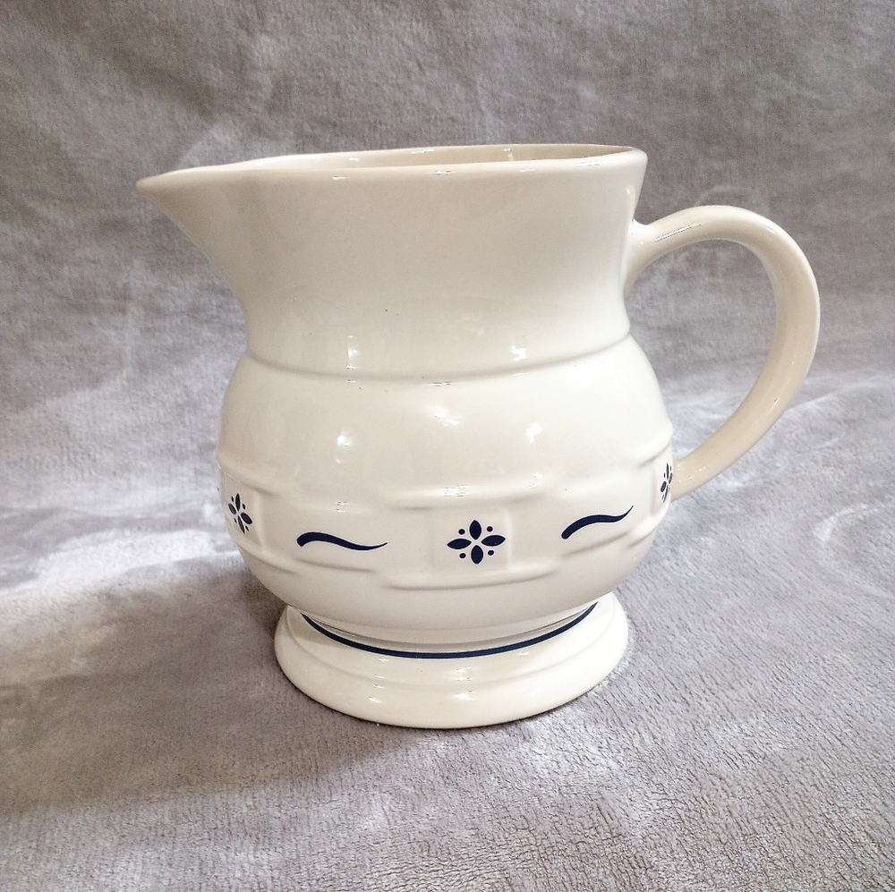 Longaberger Woven Traditions Beverage Pitcher Blue